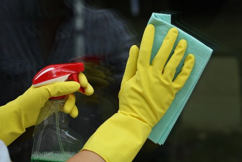 Professional oven cleaning service in a Fulham kitchen
