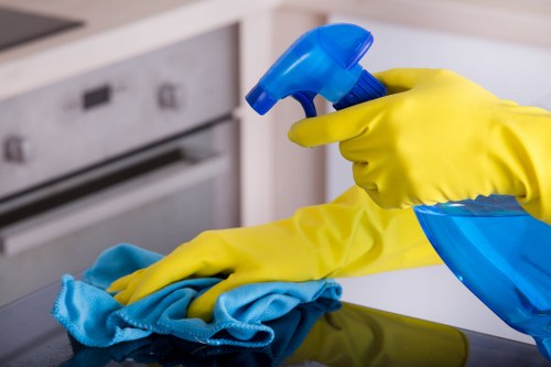 Professional hard floor cleaning in a Fulham home interior