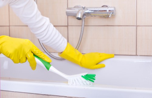 Commercial cleaners in Fulham maintaining a tidy office space